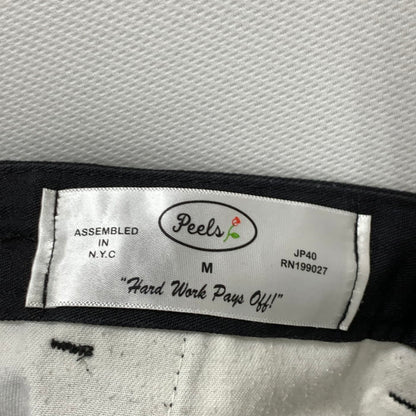 【中古品】【メンズ】 PEELS スラックス パンツ ボトムス ブランド 古着 151-250405-gm-16-fuz サイズ：M カラー：ブラック 万代Net店