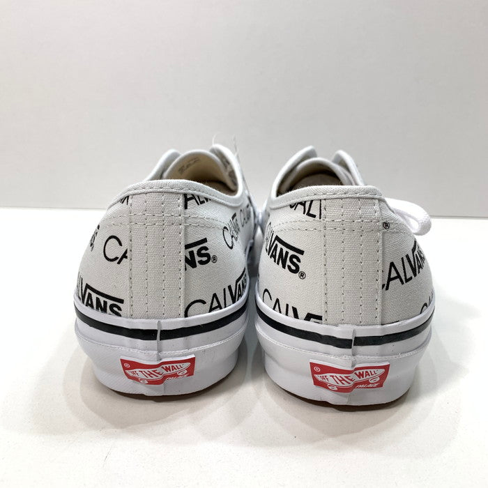 【中古美品】【メンズ】 VANS バンズ PALACE CALVIN KLEIN OG AUTHENTIC オーセンティック スニーカー 162-250302-gm-16-fuz サイズ：31cm カラー：ホワイト 万代Net店