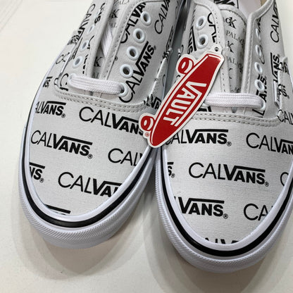 【中古美品】【メンズ】 VANS バンズ PALACE CALVIN KLEIN OG AUTHENTIC オーセンティック スニーカー 162-250302-gm-16-fuz サイズ：31cm カラー：ホワイト 万代Net店