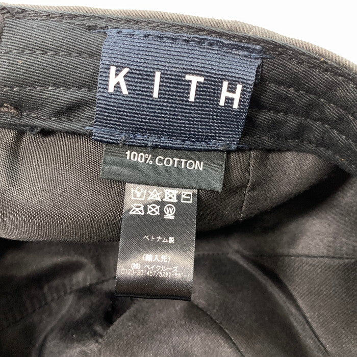 【中古品】【メンズ】 KITH LOGO CAP キャップ ブランド 帽子 185-250113-gm-13-fuz サイズ：F カラー：グレー 万代Net店