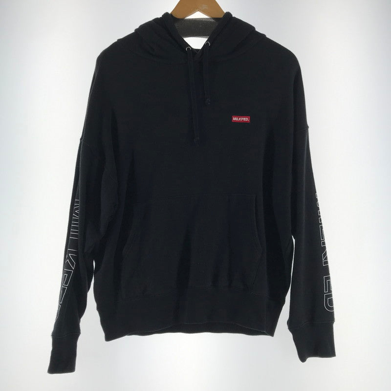 【中古品】【レディース】 MILKFED ミルクフェド パーカー ブラック SIZE:ONE 毛玉・ほつれ・毛の付着・汚れあり 168-260702-io-09-fuzh 万代Net店