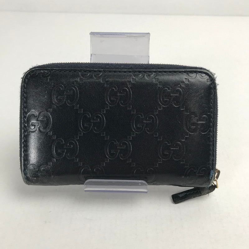 【中古品】【レディース】 GUCCI グッチ 235558 グッチ シマ ラウンドファスナー コインケース 小銭入れ ブランド 250110-mh-04-fuz カラー：ブラック 万代Net店