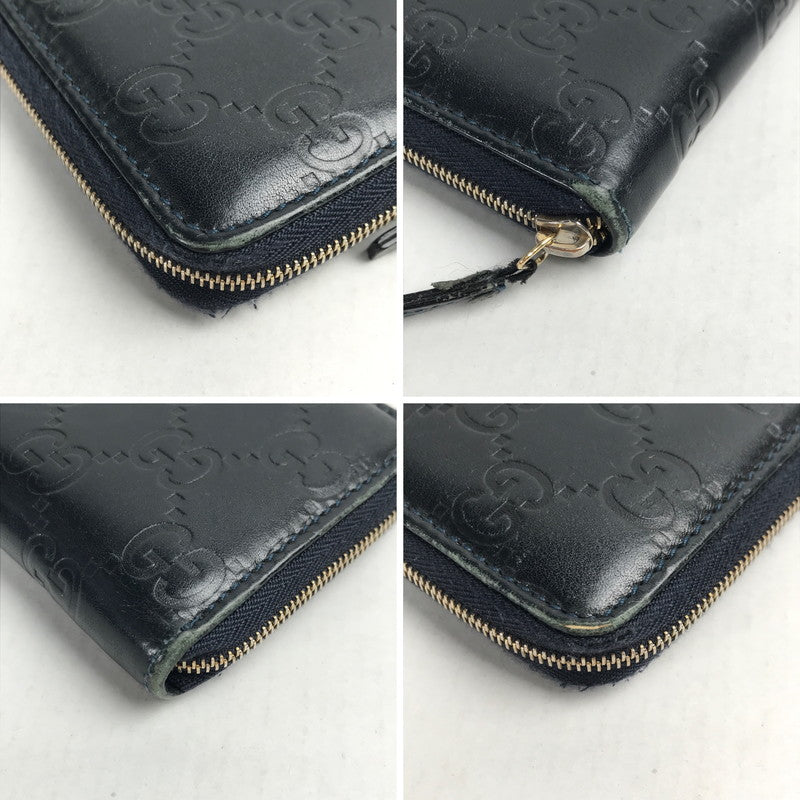 【中古品】【レディース】 GUCCI グッチ 235558 グッチ シマ ラウンドファスナー コインケース 小銭入れ ブランド 250110-mh-04-fuz カラー：ブラック 万代Net店