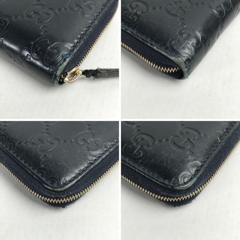 【中古品】【レディース】 GUCCI グッチ 235558 グッチ シマ ラウンドファスナー コインケース 小銭入れ ブランド 250110-mh-04-fuz カラー：ブラック 万代Net店