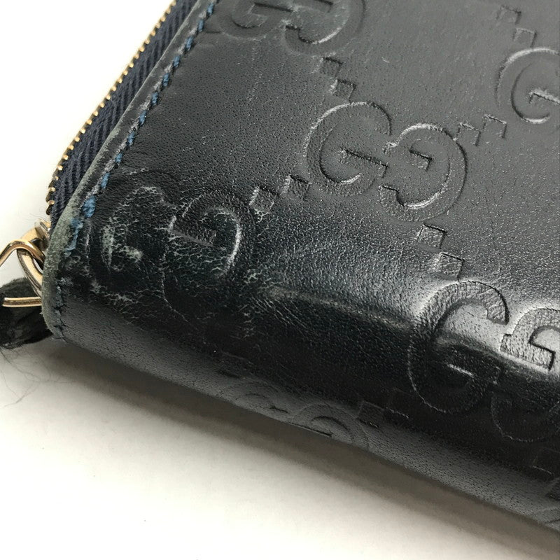 【中古品】【レディース】 GUCCI グッチ 235558 グッチ シマ ラウンドファスナー コインケース 小銭入れ ブランド 250110-mh-04-fuz カラー：ブラック 万代Net店