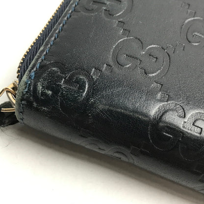 【中古品】【レディース】 GUCCI グッチ 235558 グッチ シマ ラウンドファスナー コインケース 小銭入れ ブランド 250110-mh-04-fuz カラー：ブラック 万代Net店