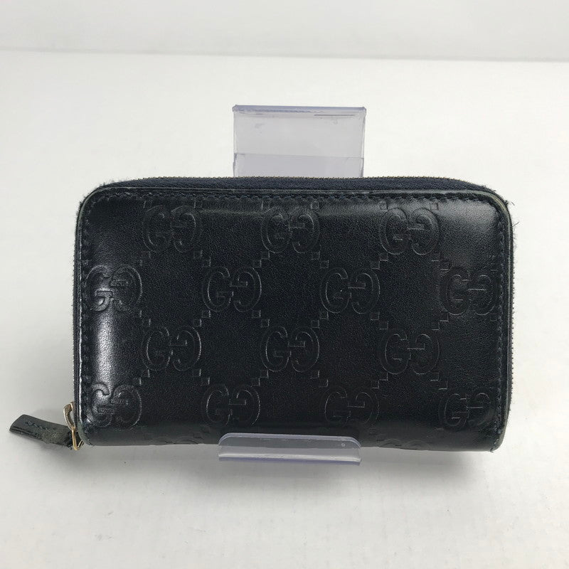 【中古品】【レディース】 GUCCI グッチ 235558 グッチ シマ ラウンドファスナー コインケース 小銭入れ ブランド 250110-mh-04-fuz カラー：ブラック 万代Net店