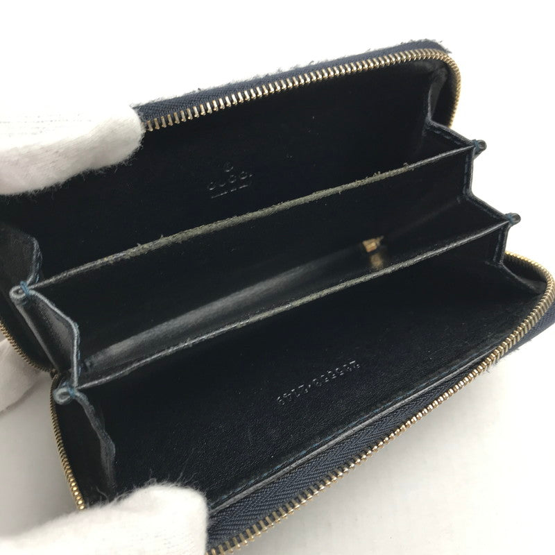 【中古品】【レディース】 GUCCI グッチ 235558 グッチ シマ ラウンドファスナー コインケース 小銭入れ ブランド 250110-mh-04-fuz カラー：ブラック 万代Net店