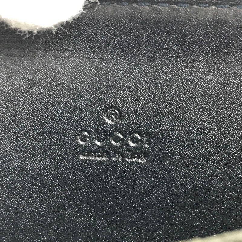 【中古品】【レディース】 GUCCI グッチ 235558 グッチ シマ ラウンドファスナー コインケース 小銭入れ ブランド 250110-mh-04-fuz カラー：ブラック 万代Net店