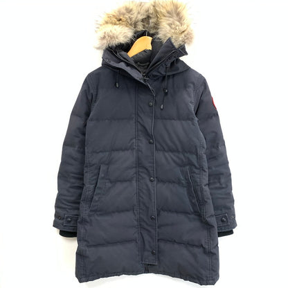 【中古品】【レディース】 CANADA GOOSE カナダグース 3802LA SHELBURNE PARKA FUSION FIT ダウンジャケット コート アウター ブランド 古着 168-250111-gm-37-fuz サイズ：M カラー：ネイビー 万代Net店