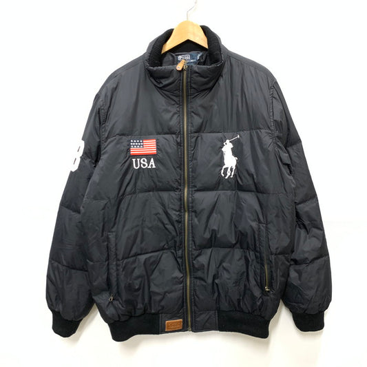 【中古品】【メンズ】 Polo by Ralph Lauren ポロバイラルフローレン ジャケット アウター ブランド 古着 145-250113-gm-35-fuz サイズ：XXL カラー：ブラック 万代Net店