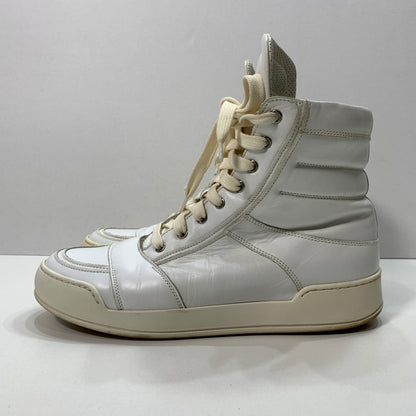 【中古品】【メンズ】 BALMAIN バルマン 41 T300 BA40 サイドジップ ハイカットスニーカー 164-250302-gm-15-fuz サイズ：42 カラー：ホワイト 万代Net店