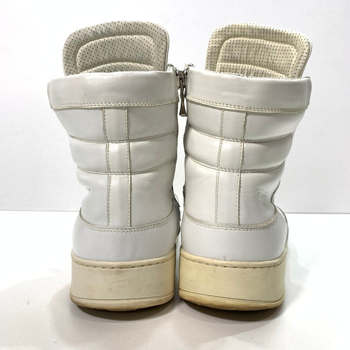 【中古品】【メンズ】 BALMAIN バルマン 41 T300 BA40 サイドジップ ハイカットスニーカー 164-250302-gm-15-fuz サイズ：42 カラー：ホワイト 万代Net店