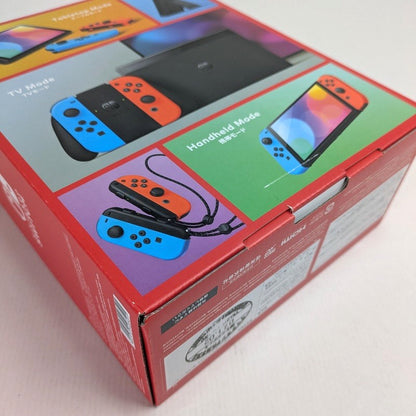 【中古美品】 未使用 Nintendo Switch 有機ELモデル Joy-Con ネオンブルー/ネオンレッド ニンテンドースイッチ ゲーム機本体 034-250224-vt-01-fuz 万代Net店