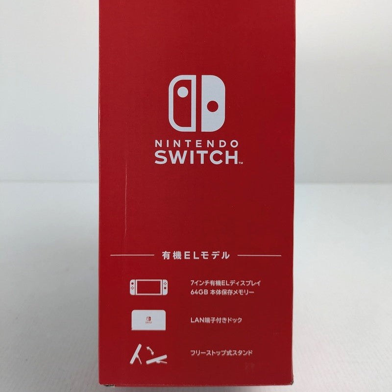 【中古美品】 未使用 Nintendo Switch 有機ELモデル Joy-Con ネオンブルー/ネオンレッド ニンテンドースイッチ ゲーム機本体 034-250224-vt-01-fuz 万代Net店