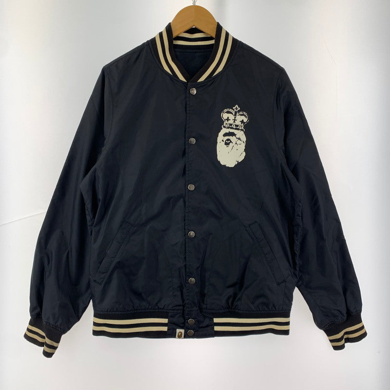 【中古品】【メンズ】  A BATHING APE ア・ベイシング・エイプ リバーシブルコーチジャケット 142-250119-st-09-fuz サイズ：L カラー：ブラック 万代Net店