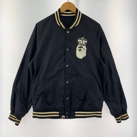 【中古品】【メンズ】  A BATHING APE ア・ベイシング・エイプ リバーシブルコーチジャケット 142-250119-st-09-fuz サイズ：L カラー：ブラック 万代Net店