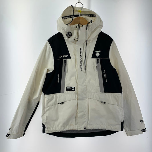 【中古品】【メンズ】  A BATHING APE ア・ベイシング・エイプ ナイロンジャケット 142-250119-st-08-fuz サイズ：175/92A カラー：ホワイト 万代Net店