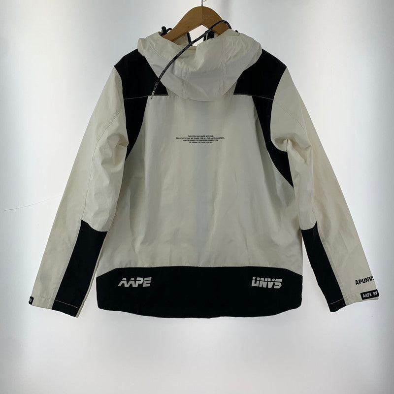 【中古品】【メンズ】  A BATHING APE ア・ベイシング・エイプ ナイロンジャケット 142-250119-st-08-fuz サイズ：175/92A カラー：ホワイト 万代Net店