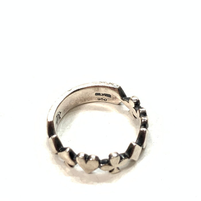 【中古品】【メンズ】 PUERTA DEL SOL プエルタデルソル R510 リング トランプ SILVER950 ブランド 指輪 アクセサリー 192-250316-gm-21-fuz サイズ：10号 カラー：シルバー 10号 万代Net店