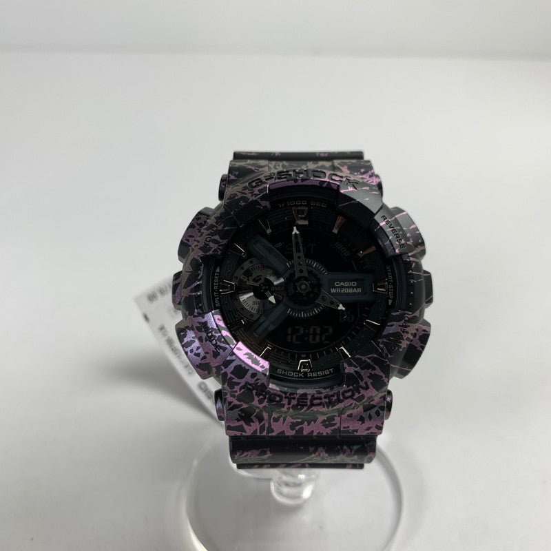 【中古美品】【メンズ】  G-SHOCK GA-110PM 時計 ジーショック 196-250130-st-02-fuz カラー：ブラック・パープル 万代Net店