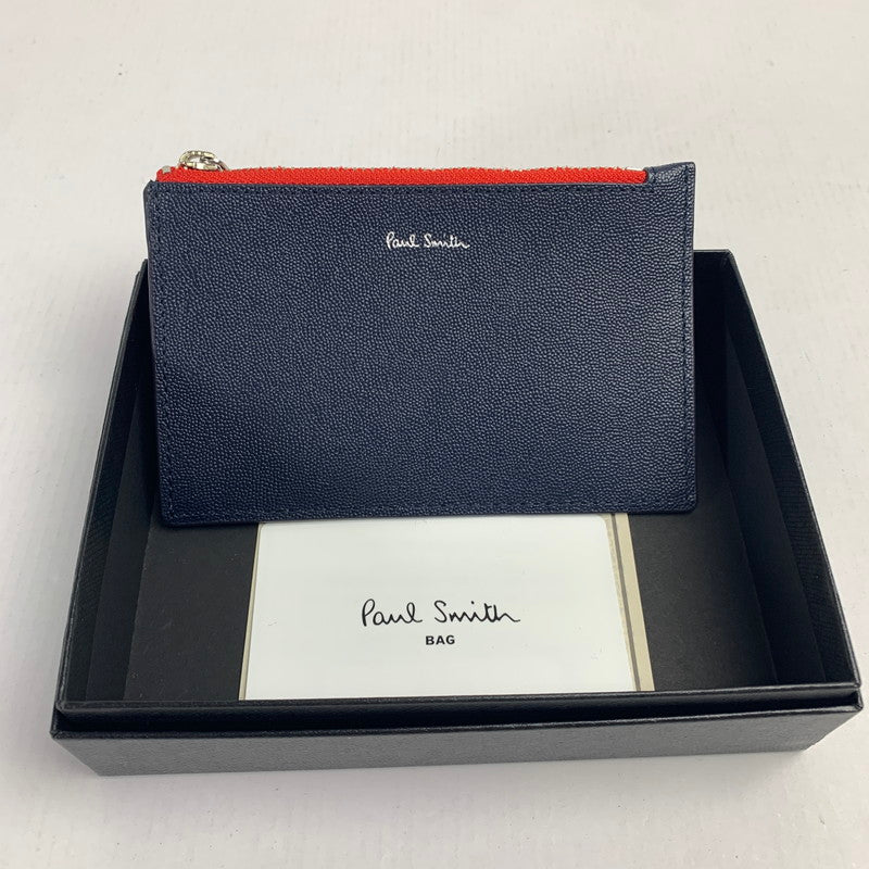 【中古品】【メンズ】 PAUL SMITH フラグメントケース 財布 ポールスミス 200-250208-st-10-fuz カラー：ネイビー 万代Net店