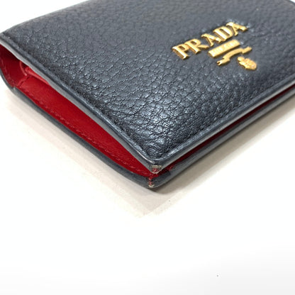 【中古品】【レディース】 PRADA プラダ 1MV021 サフィアーノ コンパクトウォレット 財布 ブランド 181-250126-gm-05-fuz カラー：ブラック 万代Net店