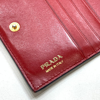 【中古品】【レディース】 PRADA プラダ 1MV021 サフィアーノ コンパクトウォレット 財布 ブランド 181-250126-gm-05-fuz カラー：ブラック 万代Net店