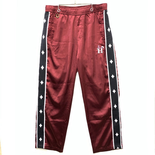 【中古品】【メンズ】 HUF ハフ FREDDIE GIBBS SATIN TRACK PANT サテントラックパンツ 古着 153-250126-gm-18-fuz サイズ：XL カラー：ワインレッド 万代Net店