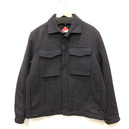 【中古品】【メンズ】 BARACUTA WOOL SHIRT JACKET ウールシャツジャケット アウター ブランド 古着 141-250127-gm-08-fuz サイズ：40 カラー：ブラウン 万代Net店