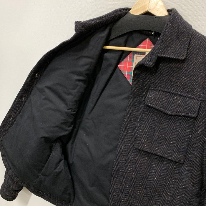 【中古品】【メンズ】 BARACUTA WOOL SHIRT JACKET ウールシャツジャケット アウター ブランド 古着 141-250127-gm-08-fuz サイズ：40 カラー：ブラウン 万代Net店