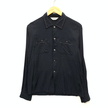 【中古品】【メンズ】 RADIALL ラディアル レーヨンウエスタンシャツ 長袖 トップス ブランド 古着 142-250127-gm-05-fuz サイズ：M カラー：ブラック 万代Net店