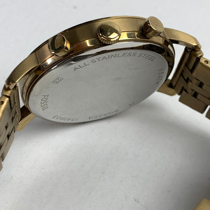 【中古品】【メンズ】  FOSSIL LUTHER CHRONOGRAPH ANTIQUE GOLD-TONE STAINLESS STEEL WATCH 時計 197-250130-st-04-fuz カラー：ゴールド 万代Net店