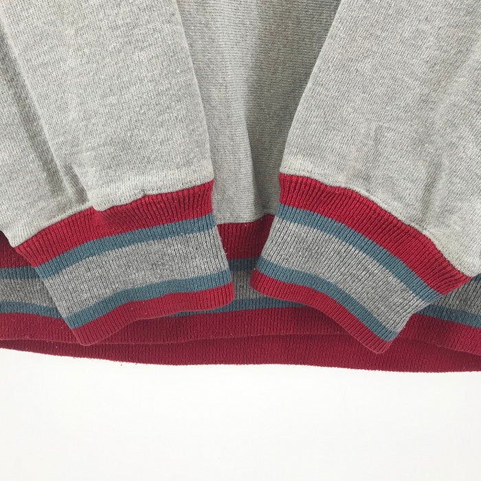 【中古品】Champion チャンピオン 90‘S リバースウィーブ 刺繡タグ USA製 Vネック スウェット トレーナー シャツ トップス ブランド 古着 146-250129-mh-02-fuz サイズ：XL カラー：グレー 万代Net店