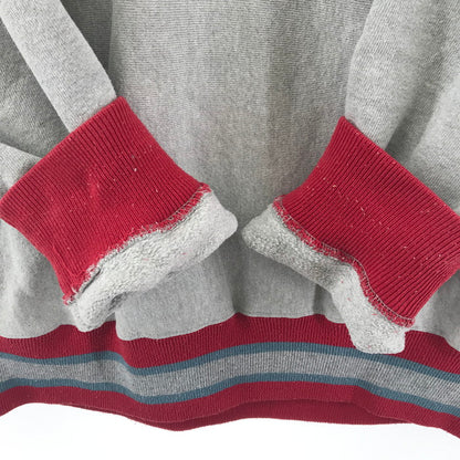 【中古品】Champion チャンピオン 90‘S リバースウィーブ 刺繡タグ USA製 Vネック スウェット トレーナー シャツ トップス ブランド 古着 146-250129-mh-02-fuz サイズ：XL カラー：グレー 万代Net店