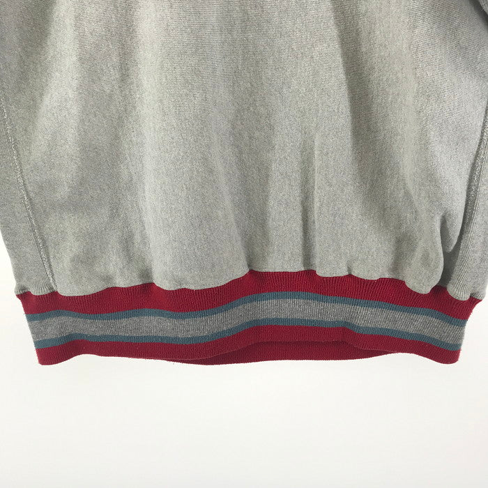 【中古品】Champion チャンピオン 90‘S リバースウィーブ 刺繡タグ USA製 Vネック スウェット トレーナー シャツ トップス ブランド 古着 146-250129-mh-02-fuz サイズ：XL カラー：グレー 万代Net店