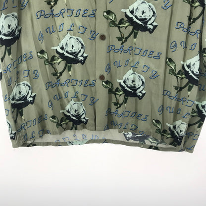 【中古品】WACKO MARIA ワコマリア 21SS HAWAIIAN SHIRT ハワイアン シャツ 半袖 Tシャツ トップス ブランド 古着 140-250129-mh-01-fuz サイズ：XL カラー：カーキ 万代Net店