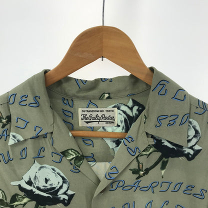 【中古品】WACKO MARIA ワコマリア 21SS HAWAIIAN SHIRT ハワイアン シャツ 半袖 Tシャツ トップス ブランド 古着 140-250129-mh-01-fuz サイズ：XL カラー：カーキ 万代Net店