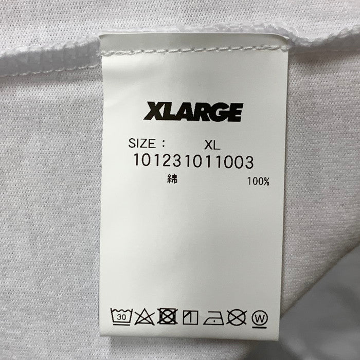 【中古品】【メンズ】 XLARGE エクストララージ 長袖Tシャツ カットソー トップス ブランド 古着 142-250209-gm-09-fuz サイズ：XL カラー：ホワイト 万代Net店