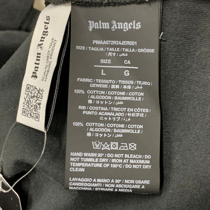 【中古品】【メンズ】 PALM ANGELS PMAR24-093 半袖Tシャツ カットソー トップス ブランド 古着 141-250202-gm-34-fuz サイズ：L カラー：ブラック 万代Net店