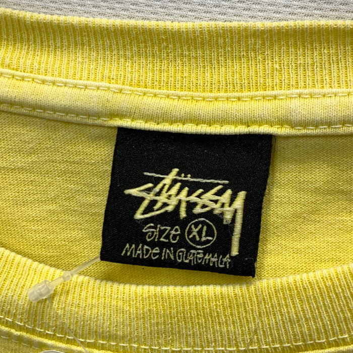 【中古品】【メンズ】 STUSSY ステューシー オールド 長袖Tシャツ カットソー トップス ブランド 古着 142-250202-gm-24-fuz サイズ：XL カラー：イエロー 万代Net店