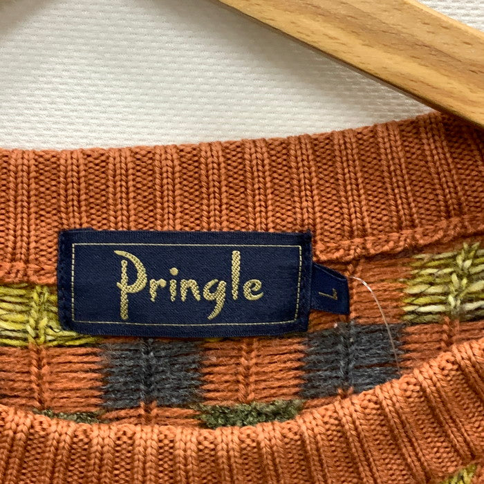 【中古品】【メンズ】 PRINGLE SWEATER セーター ニット トップス ブランド 古着 145-250413-gm-09-fuz サイズ：L カラー：マルチカラー 万代Net店
