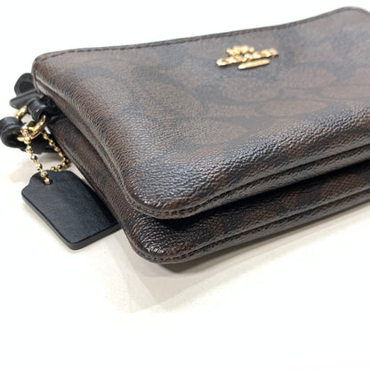 【中古品】【レディース】 COACH コーチ ダブルジップウォレット ブランド 財布 181-250215-gm-35-fuz カラー：ブラウン 万代Net店