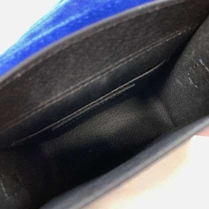 【中古品】【レディース】 MAISONVINCENT メゾンヴァンサン レザー チェーン バッグ ショルダーバッグ ハンドバッグ ブランド カバン 188-250309-gm-34-fuz カラー：ブルー 万代Net店