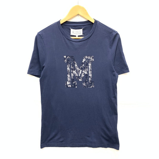 【中古品】【メンズ】 MAISON MARGIELA メゾンマルジェラ S50GC0466 半袖Tシャツ カットソー トップス ブランド 古着 141--gm-33-fuz サイズ：46 カラー：ネイビー 万代Net店