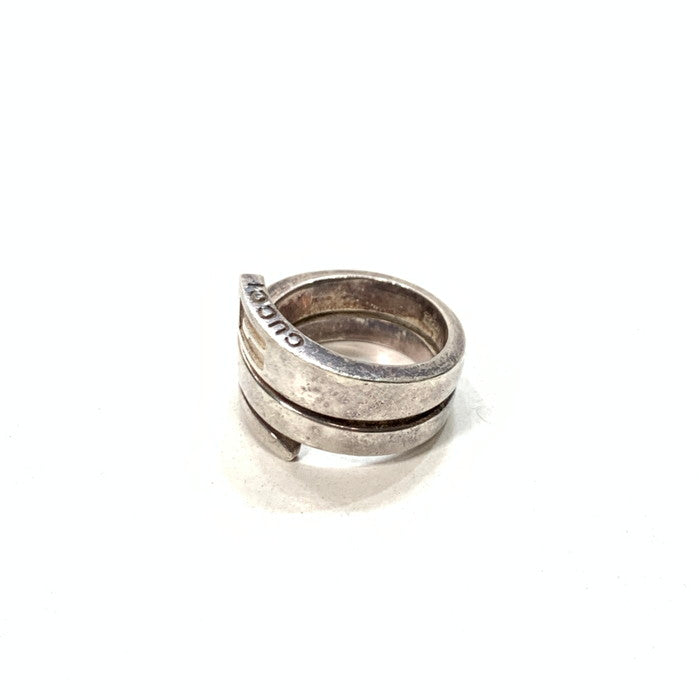 【中古品】【メンズ/レディース】 GUCCI グッチ Gロゴ スパイラル スネークリング ブランド アクセサリー 指輪 SILVER925 182-250215-gm-31-fuz サイズ：10号 万代Net店