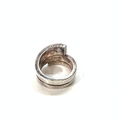 【中古品】【メンズ/レディース】 GUCCI グッチ Gロゴ スパイラル スネークリング ブランド アクセサリー 指輪 SILVER925 182-250215-gm-31-fuz サイズ：10号 万代Net店