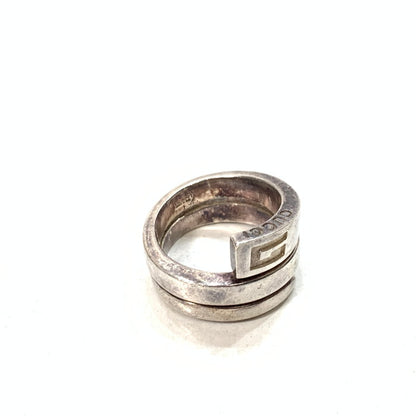 【中古品】【メンズ/レディース】 GUCCI グッチ Gロゴ スパイラル スネークリング ブランド アクセサリー 指輪 SILVER925 182-250215-gm-31-fuz サイズ：10号 万代Net店