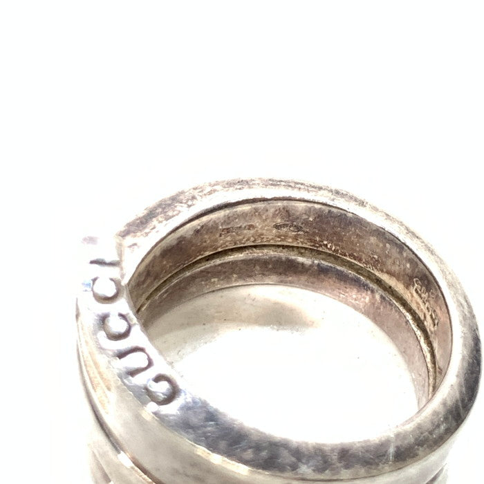 【中古品】【メンズ/レディース】 GUCCI グッチ Gロゴ スパイラル スネークリング ブランド アクセサリー 指輪 SILVER925 182-250215-gm-31-fuz サイズ：10号 万代Net店