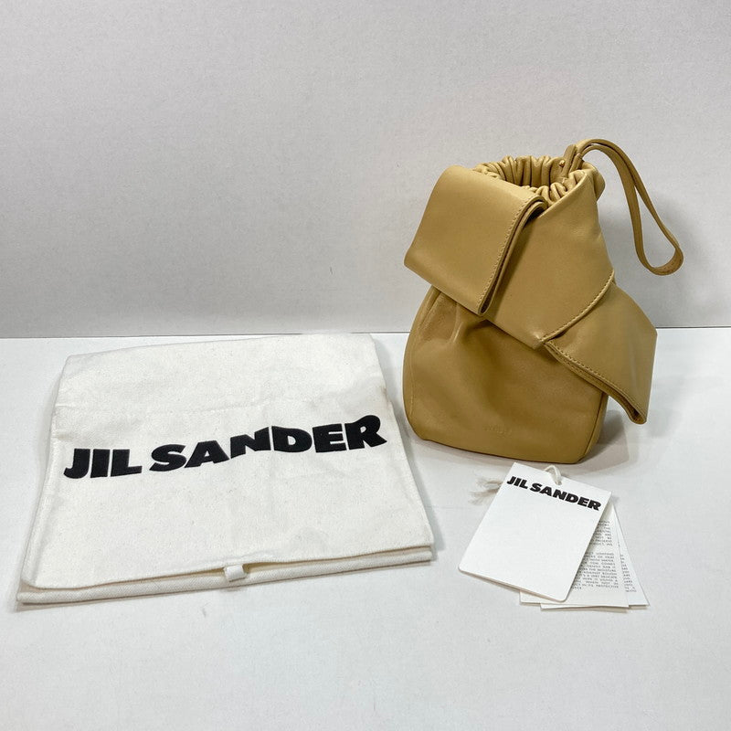 【中古品】【レディース】 JIL SANDER ジルサンダー J08WD0030 BOW POUCH BAG ポーチ バッグ カバン ブランド 180-250207-mh-05-fuz カラー：イエロー 万代Net店